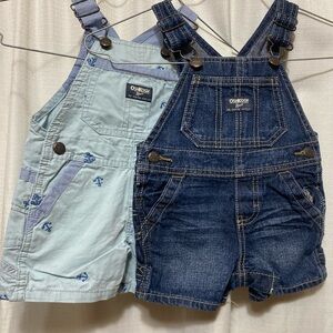OshKosh B'gosh Denim and Light Blue Kids Overalls